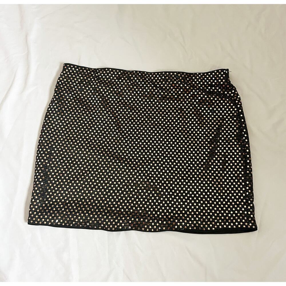 sequin mini skirt